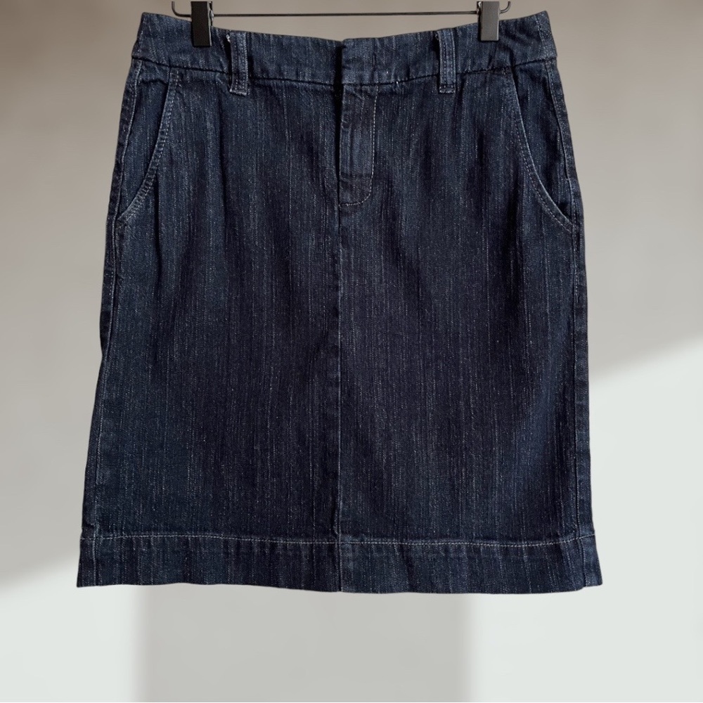 Eddie Bauer | blue Denim Mini Skirt Sz 6